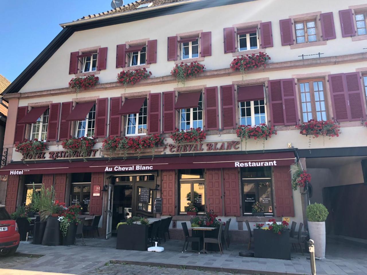 Hotel Spa Restaurant Au Cheval Blanc Ribeauville  Exterior photo